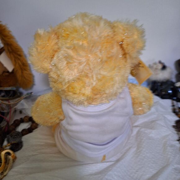 Build-A-Bear Workshop Gem of a Friend Topaz Teddy With Tag and Card - Picture 5 of 14